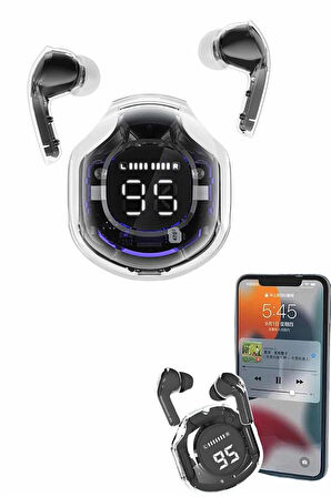 Kablosuz Dijital Göstergeli Powerbanklı IOS ve Android Uyumlu Gaming Kulaklık