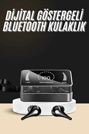 Bluetooth Kulaklık Anc Özelliği Powerbank Özelliği Aynalı Dijital Göstergeli