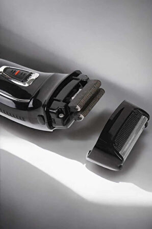 Şarjlı Paslanmaz Çelik Bıçaklı ve Kablosuz Saç Sakal Tıraş Makinesi