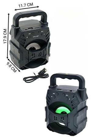 Kablosuz Bluetooth Hoparlör Ses Bombası RGB Işıklı Taşınabilir Yüksek Ses Ka