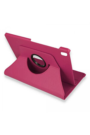 Lenovo M10 FHD Plus X606F Kılıf 360 Tablet Deri Kılıf - Pembe-(5796)