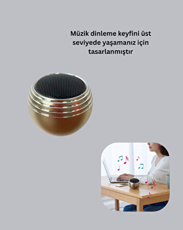 Mini Bluetooth Hoparlör TWS Özellikli Taşınabilir Güçlü Ses