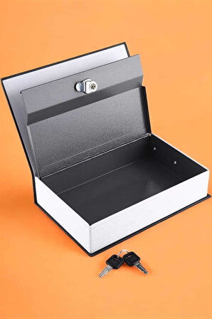 Gizli Kasa İngilizce Sözlüğü Kitap Görünümlü Anahtarlı Gizli Mini Çelik K