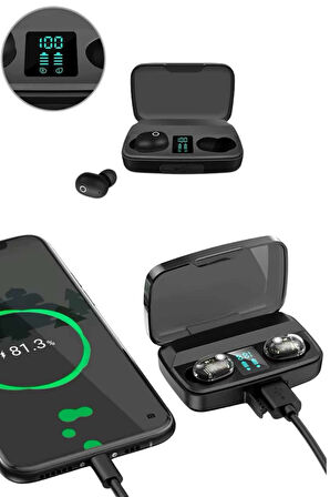 Yeni Nesil TWS Kablosuz Kulaklık Güçlü Batarya Yüksek Kalite Bluetooth 5.0 ANC 