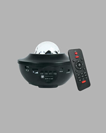 LED Yıldızlı Projektör Galaxy Modlu Renk ve Parlaklık Ayarlı Gece Lambası