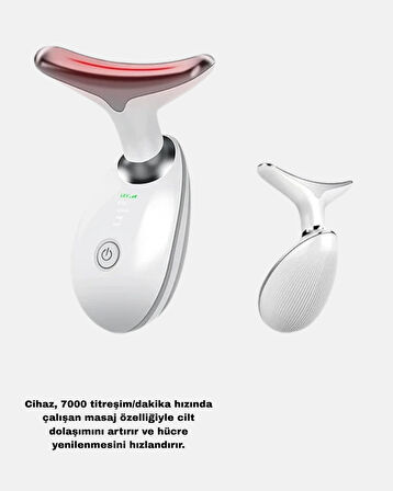 Kablosuz Şarjlı Yüz Sıkılaştırıcı Cihaz EMS Mikro Akım Anti-Aging Masaj Al