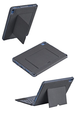 T5508D iPad 2022 10.9 (10.Nesil) Kılıf Palermo Ledli Klavyeli Standlı Tablet Kıl