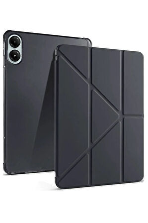 Xiaomi Redmi Pad Pro 12.1 Kılıf Kalemlikli Mars Tablet Kılıfı - Siyah-(5796)