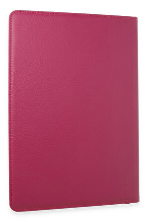 Samsung Galaxy X610 Tab S9 FE Plus 12.4 Kılıf 360 Tablet Deri Kılıf - Pembe-(579