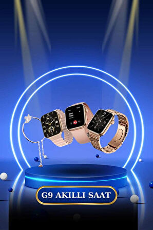 Kadınlar İçin Dokunmatik Ekran Akıllı Saat ve Gamer Kablosuz Bluetooth Kulaklı