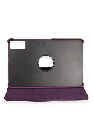 Xiaomi Redmi Pad SE Kılıf 360 Tablet Deri Kılıf - Mürdüm-(5796)