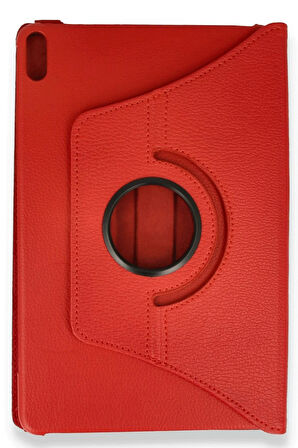 Huawei Honor Pad X8A Kılıf 360 Tablet Deri Kılıf - Kırmızı-(5796)