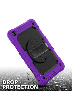 Samsung Galaxy T290 Tab A 8 Kılıf Pars Tablet Kapak - Mor-(5796)