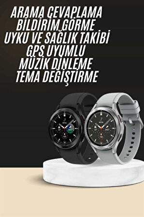 Yeni Nesil Akıllı Saat Çağrı Cevaplayabilen Plastik 47 Mm Uyumlu Kordon