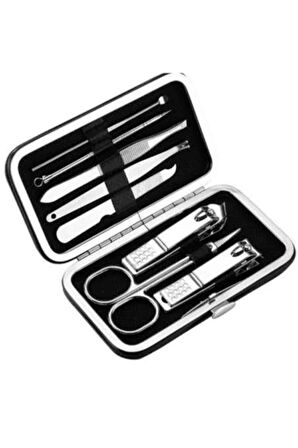 Deri Çanta Hediyeli 7 Parça Manikür-Pedikür Tırnak Bakım Seti