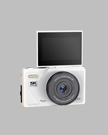 5K UHD Dijital Kamera WiFi Bağlantılı Otofokus 18x Zoom Taşınabilir