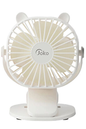 JS03 Masaüstü Soğutma Fanı - Beyaz-(5796)