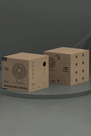 JS03 Masaüstü Soğutma Fanı - Beyaz-(5796)