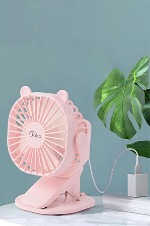 JS03 Masaüstü Soğutma Fanı - Beyaz-(5796)