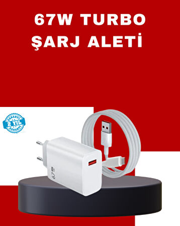 67 Watt Yüksek Güç Şarj Adaptörü Xiaomi Mi 10 Mi 11 Mi 12 Uyumlu