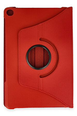 Huawei MatePad SE Kılıf 360 Tablet Deri Kılıf - Kırmızı-(5796)