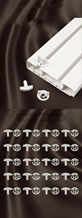 HSNET Perde Finali Perde Sonlandırıcı Stop Korniş Finali Sonu 72 Adet