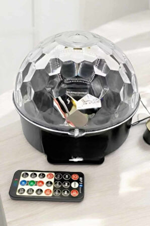 Bluetooth ve Uzaktan Kumandalı Çok Renkli Masaüstü Disko Topu