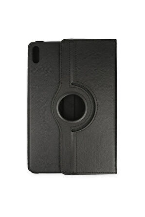 Huawei MatePad SE 11 Kılıf 360 Tablet Deri Kılıf - Siyah-(5796)