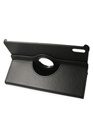 Huawei MatePad SE 11 Kılıf 360 Tablet Deri Kılıf - Siyah-(5796)