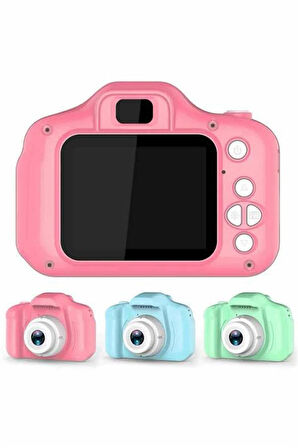 Dijital Fotoğraf Makinesi Çocuk Mini 1080p HD Kaliteli Renkli