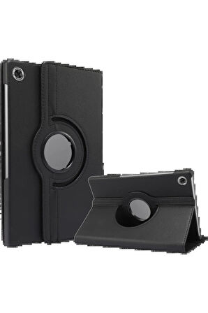 Lenovo Tab M10 TB311FU Kılıf 360 Tablet Deri Kılıf - Siyah-(5796)
