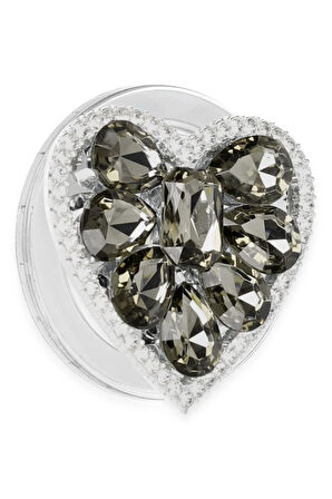 Kickstand Taşlı Magsafe Stand - Siyah-(5796)