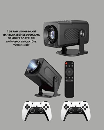 WiFi6 ve Bluetooth 5.4 Destekli LED Projektör - HCS350pro