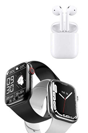 Akıllı Saat Kulaklık Hediyeli Uyku ve Sağlık Takibi Yapabilen Uzun Ömürlü