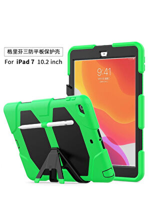 iPad 10.2 (7.nesil) Kılıf Griffin Tablet Kapak - Yeşil-(5796)