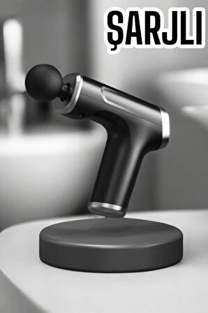 4 Başlıklı Darbeli Şarjlı Masaj Aleti Tabancası Kablosuz