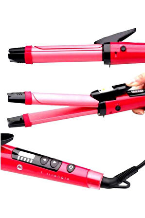 Saç Düzleştirici Şekillendirici Saç Maşası İkili Şekillendirici Isı Ayarl?