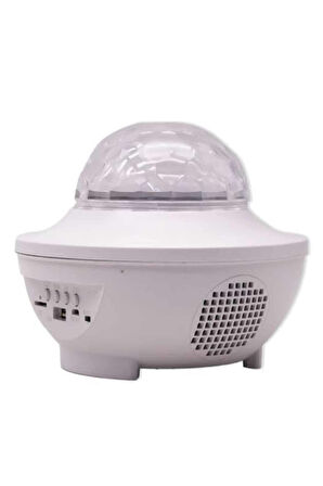 Çok Renkli Projektör Lamba Disko Topu Gece Lambası Kablosuz