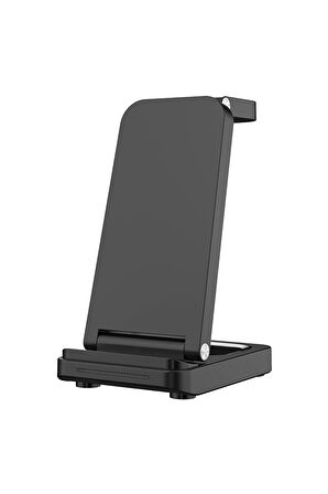 S90 4in1 Kablosuz Şarj Masaüstü Set - Siyah-(5796)
