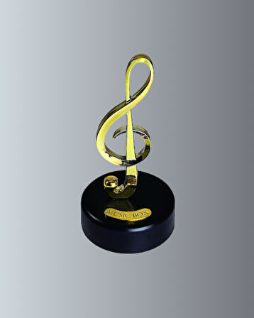 Sol Anahtarı Temalı Döner Müzik Kutusu Melodili Dekoratif Ürün