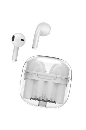 LS-09 Bluetooth 5.3 TWS Kablosuz Airpods Kulaklık - Gümüş-(5796)