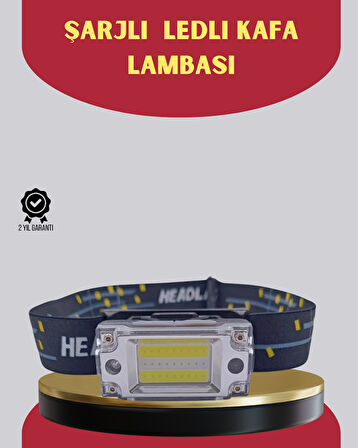 Şarj Edilebilir LED KAFA Feneri 215 Lümen XPE COB Güçlü Aydınlatma