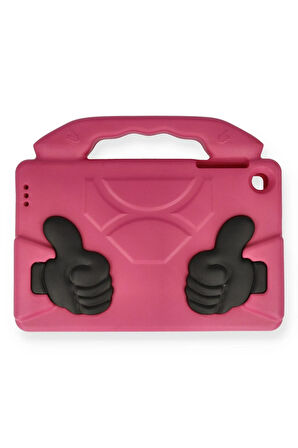 iPad 2022 10.9 (10.nesil) Kılıf Like Stantlı Tablet Silikon - Pembe-(5796)