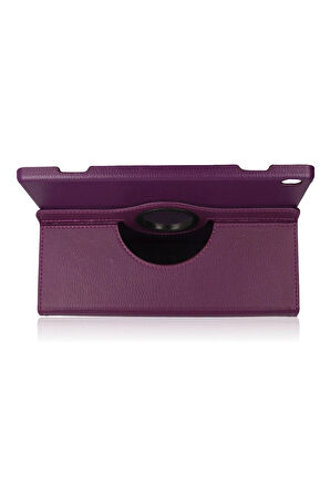 Lenovo M10 X505F Kılıf 360 Tablet Deri Kılıf - Mürdüm-(5796)