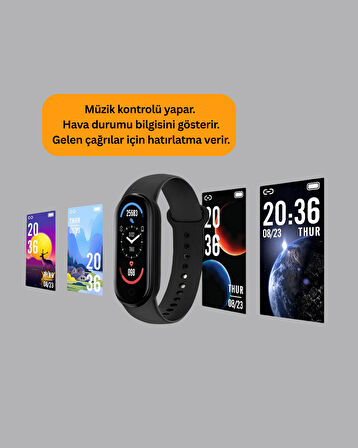 Bluetooth 5.0 Akıllı Bileklik – Kalp Uyku ve Aktivite Takibi