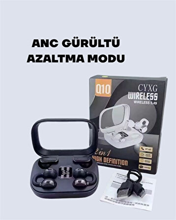 Q10 True Wireless Stereo Kulaklık – Ergonomik Tasarım 10m Menzil Type-C
