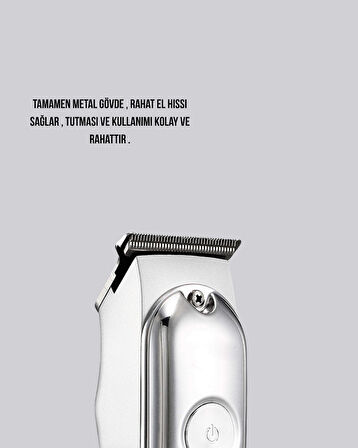 Saç ve Sakal Kesme Makinesi – Şarjlı Profesyonel Performans Ayarlanabilir Uzunl
