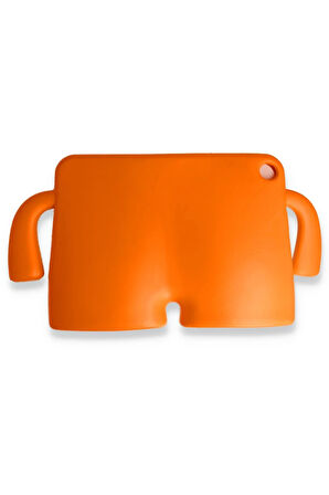 iPad Pro 11 (2021) Kılıf Karakter Tablet Silikon - Turuncu-(5796)