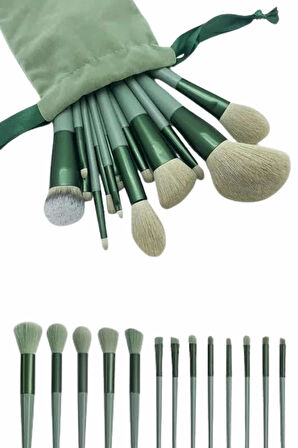 13 Parça Makyaj Fırça Seti Far Kontür Aydnlatıcı Fırçası İz Bırakmaz Hafi