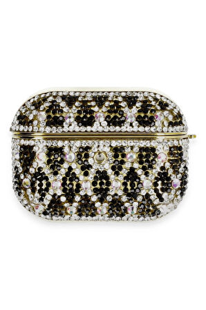 Airpods Pro 2 (2.nesil) Klor Taşlı Kılıf - Desen 3-(5796)